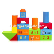74pcs Happy kids big blocks funny 3d plastic building blocks toy